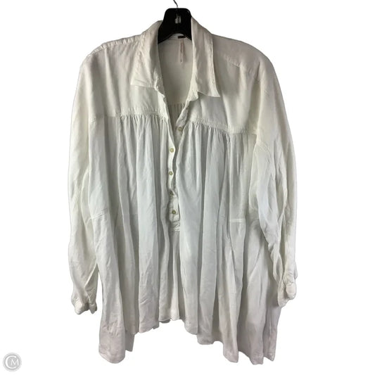 Top Long Sleeve By Free People In White, Size: M