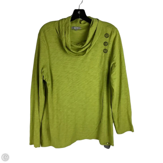 Top Long Sleeve By Habitat In Green, Size: L