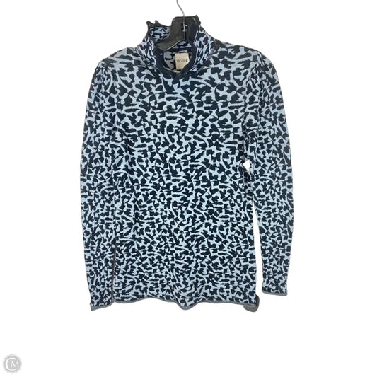 Top Long Sleeve By Nic + Zoe In Black & Blue, Size: Sp