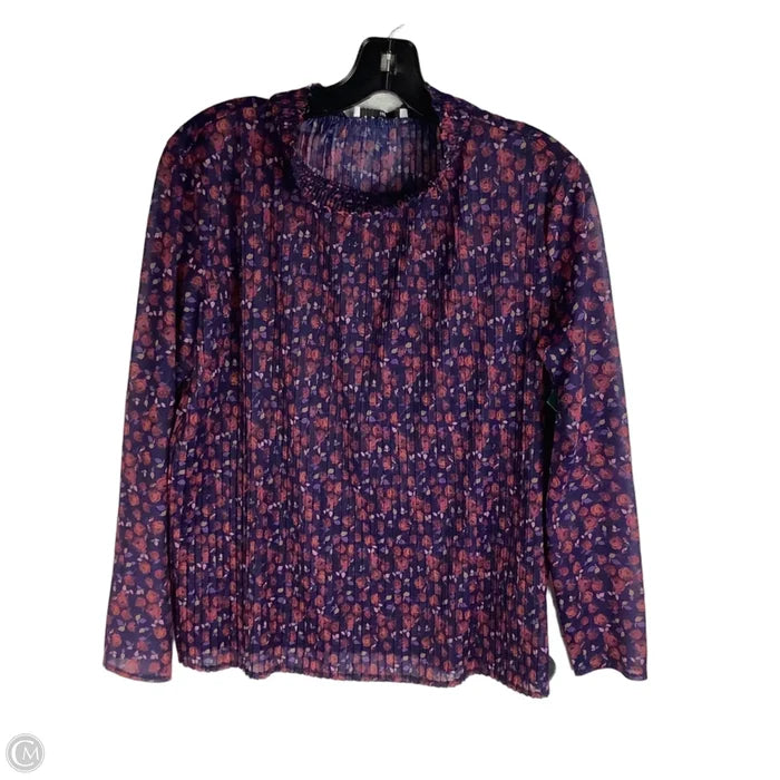 Top Long Sleeve Designer By Sandro In Purple, Size: Estimated S