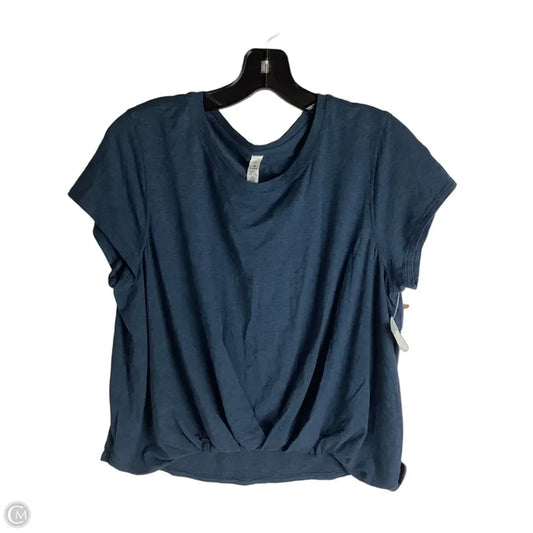 Top Short Sleeve By Lululemon In Blue, Size: 10