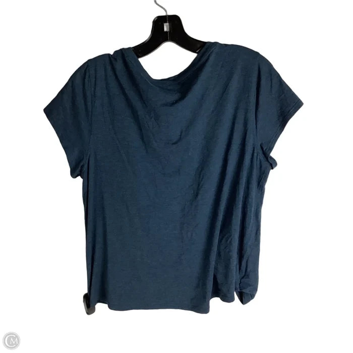 Top Short Sleeve By Lululemon In Blue, Size: 10
