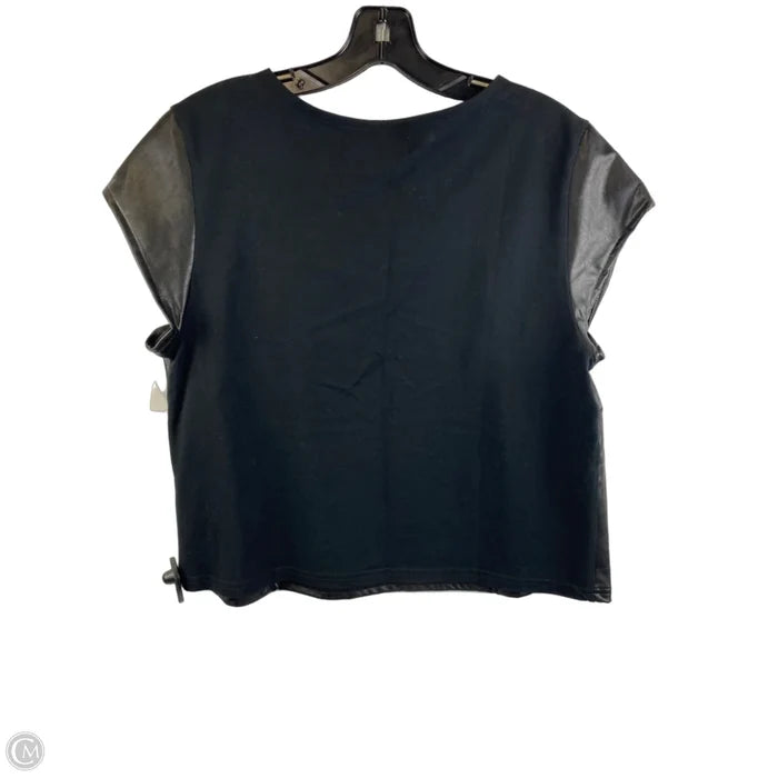 Top Short Sleeve By Rewash In Black, Size: Xl