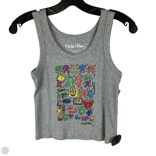 Top Sleeveless Basic By Clothes Mentor In Grey, Size: Xs