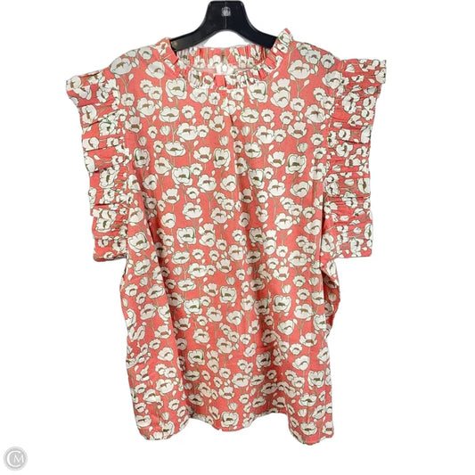 Top Sleeveless By Chicsoul In Floral Print, Size: 3x