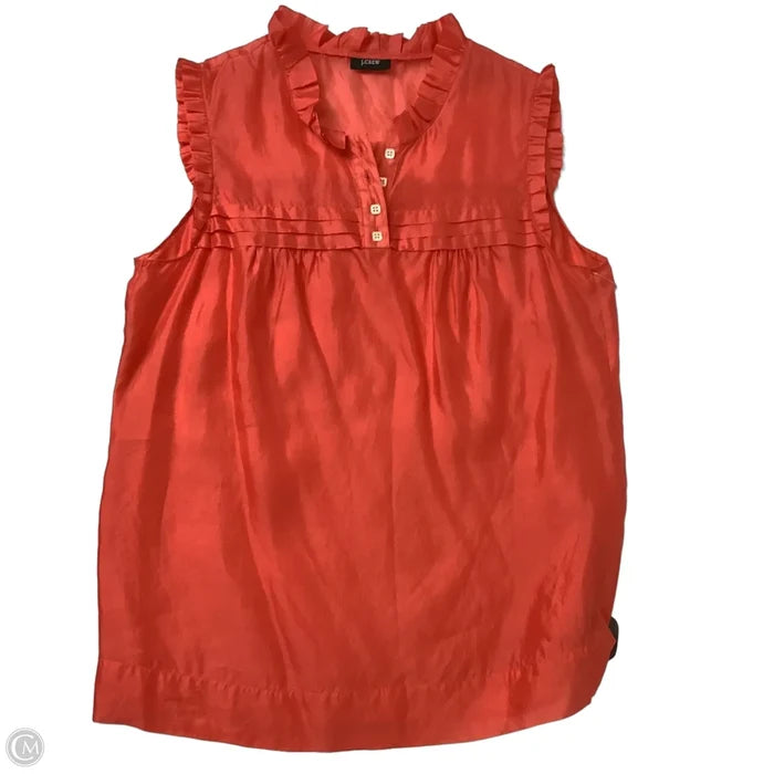 Top Sleeveless By J. Crew In Orange