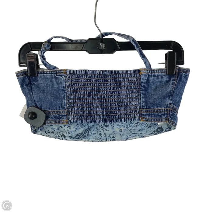 Top Sleeveless By Pilcro In Blue Denim, Size: 8