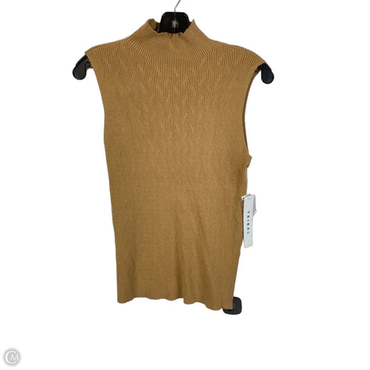 Top Sleeveless By Tribal In Brown, Size: L