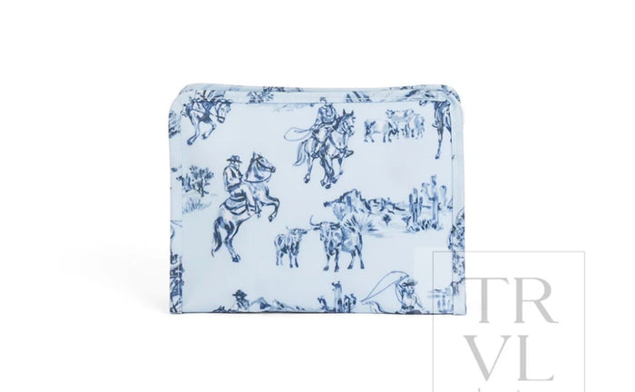 TRVL Design Roadie Medium Zip Pouch - Cowboy Toile