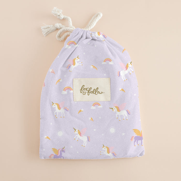 Unicorns Organic Fitted Cot Sheet