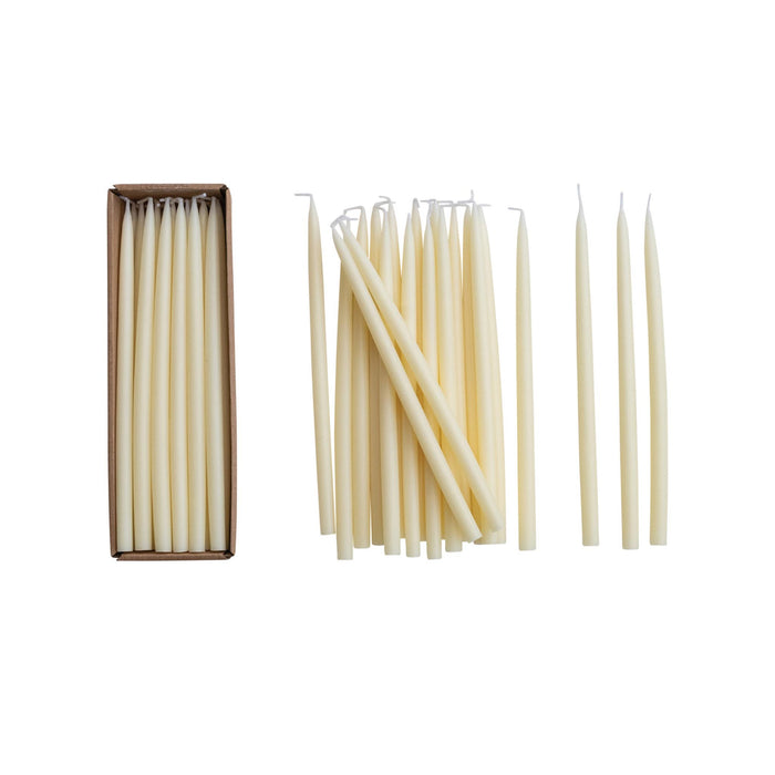 Unscented Thin Taper Candle Sets- .50"