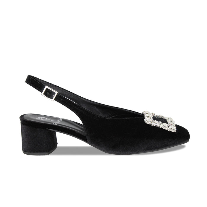 Venezia: Black Velvet Shoes Sole Bliss