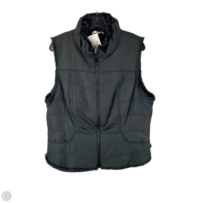 Vest Puffer & Quilted By Cabi In Black, Size: Xl