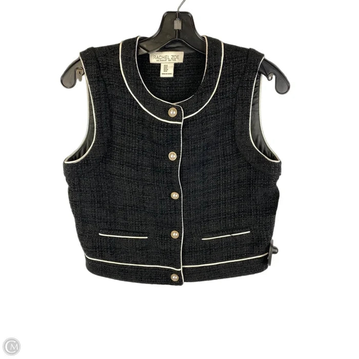 Vest Sweater By Rachel Zoe In Black, Size: 4