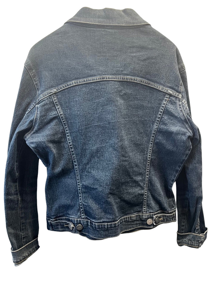 Veste en jean bleu foncé