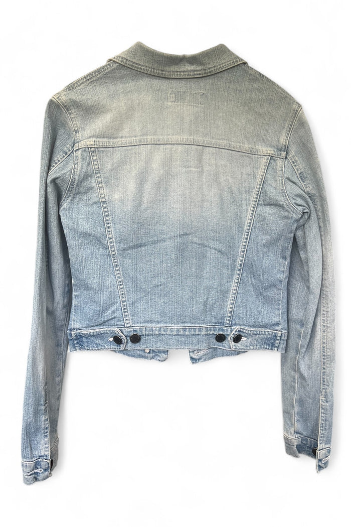 Veste en jean courte bleu clair