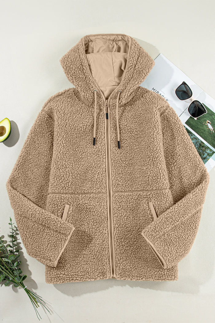 Veste Polaire Zippée à Capuche