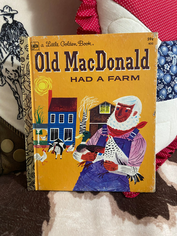 Vintage Little Golden Book - Old MacDonald Had A Farm, 1960 - Deer Creek Mercantile