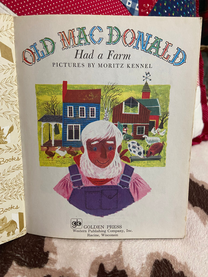 Vintage Little Golden Book - Old MacDonald Had A Farm, 1960 - Deer Creek Mercantile