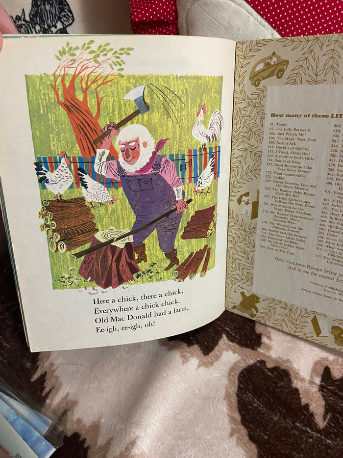 Vintage Little Golden Book - Old MacDonald Had A Farm, 1960 - Deer Creek Mercantile