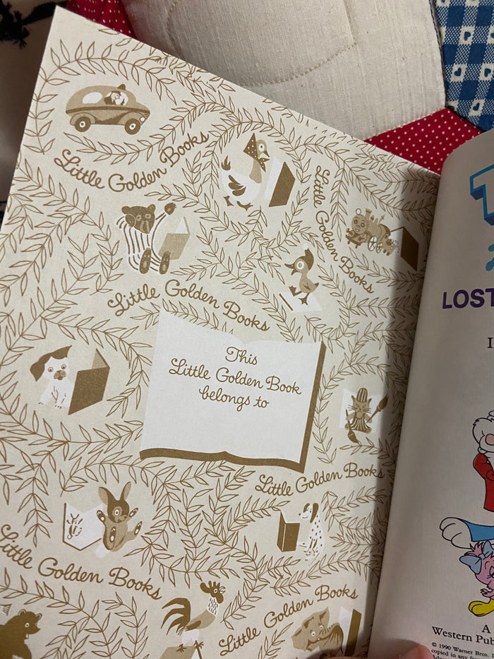 Vintage Little Golden Book - Tiny Toon Adventures, Lost In The Funhouse, 1990 - Deer Creek Mercantile