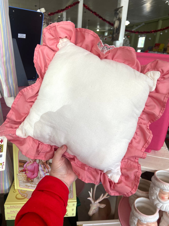 VINTAGE Pink Quilt Star Pillow - Deer Creek Mercantile