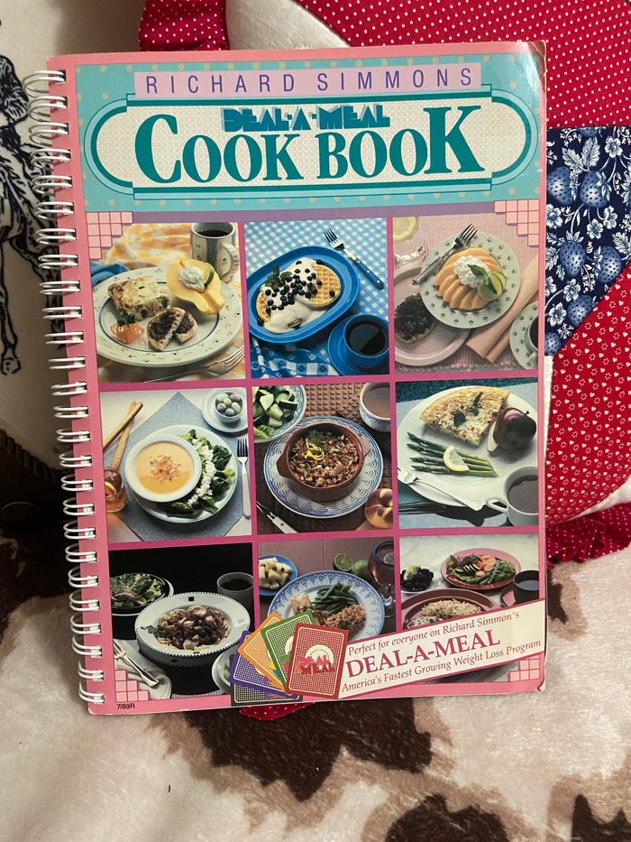 Vintage Richard Simmons Deal A Meal Cookbook, 1989 - Deer Creek Mercantile