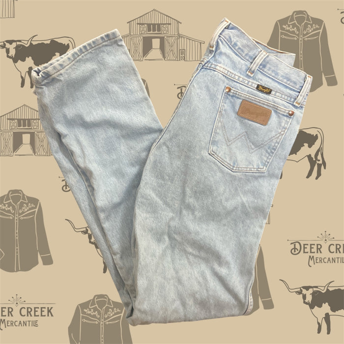 Vintage Wrangler Light Wash Denim Cowboy Cut Jeans *Size 35x36, Men's - Deer Creek Mercantile