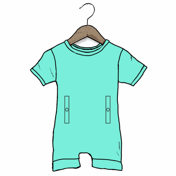 Waterfall Adaptive Tube Access Shorty Romper