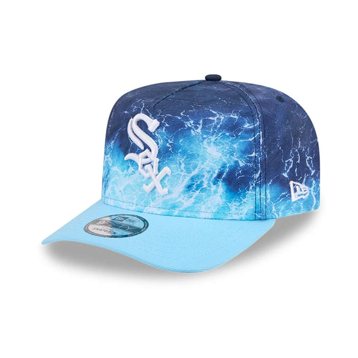 Pictured is this MLB Deep Water Chicago White Sox 9FIFTY A-Frame Snapback cap in pastel blue. 1