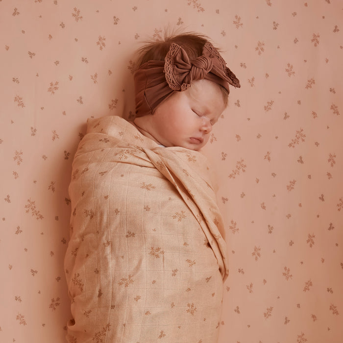 Wild Ruscus Muslin Wrap Swaddle