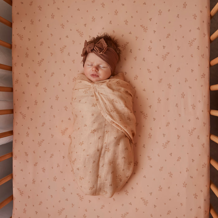Wild Ruscus Organic Fitted Cot Sheet